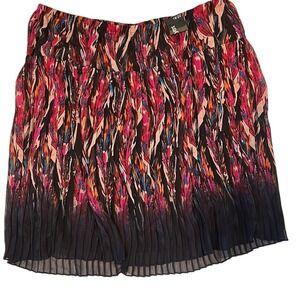 Lane Bryant Plus Size 18/20 Multicolor Pleated Midi Skirt